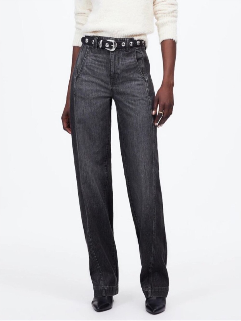 New Madewell Tapered Denim Trousers in Robles Wash Size 26